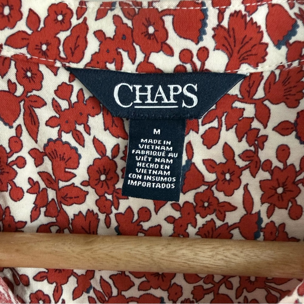 Chaps Red Floral Maxi Dress - Picture 5 of 12
